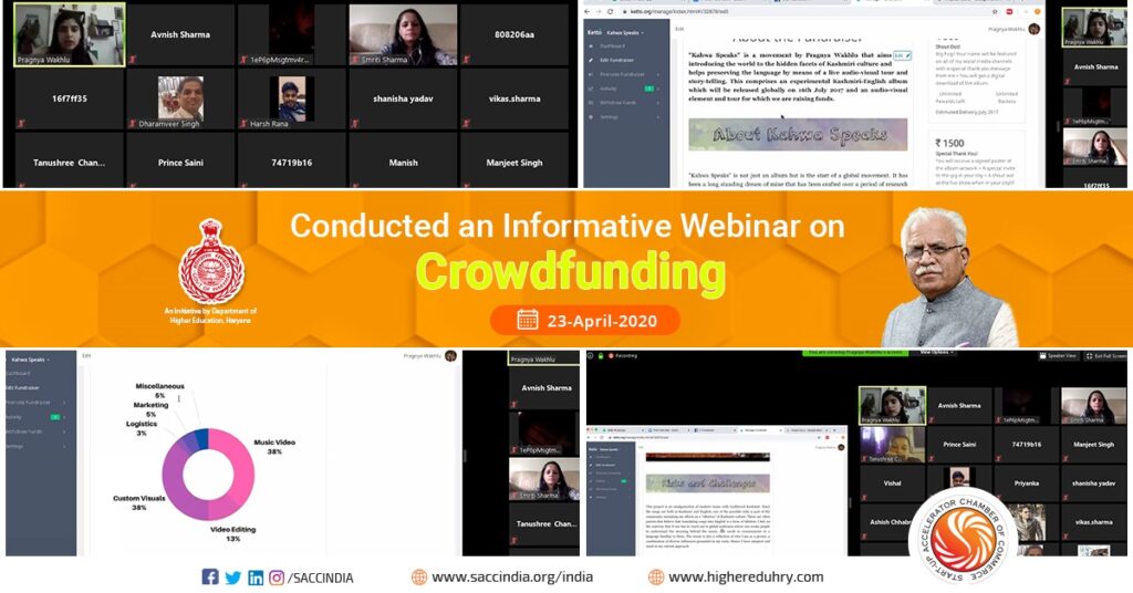 Conducted an Informative Webinar on Crowdfunding