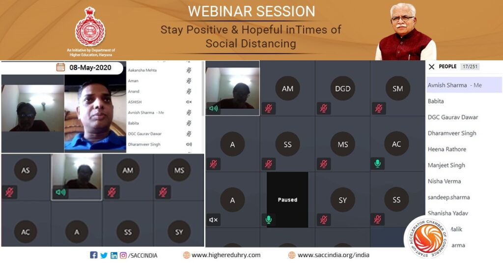 Webinar Session on Stay Positive & Hopeful in Times of Social Distancing