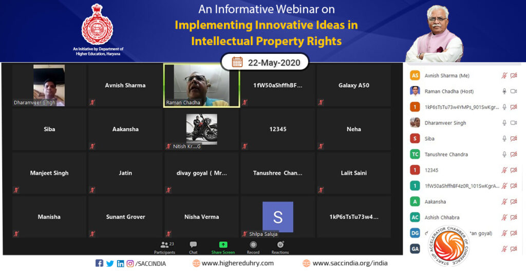 An Informative Webinar on Implementing Innovative Ideas in Intellectual Property Rights