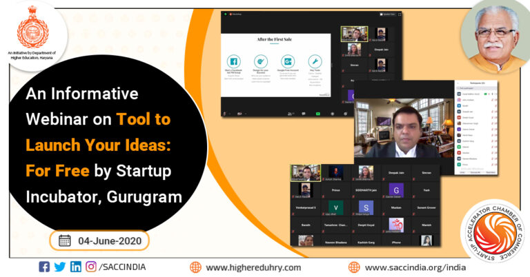 An Informative Webinar on Tools to Launch Your Ideas For Free by Startup Incubator, Gurugram