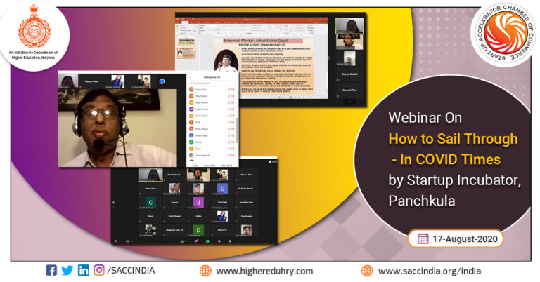 Webinar on How To Sail Through In COVID Times by Startup Incubator, Panchkula