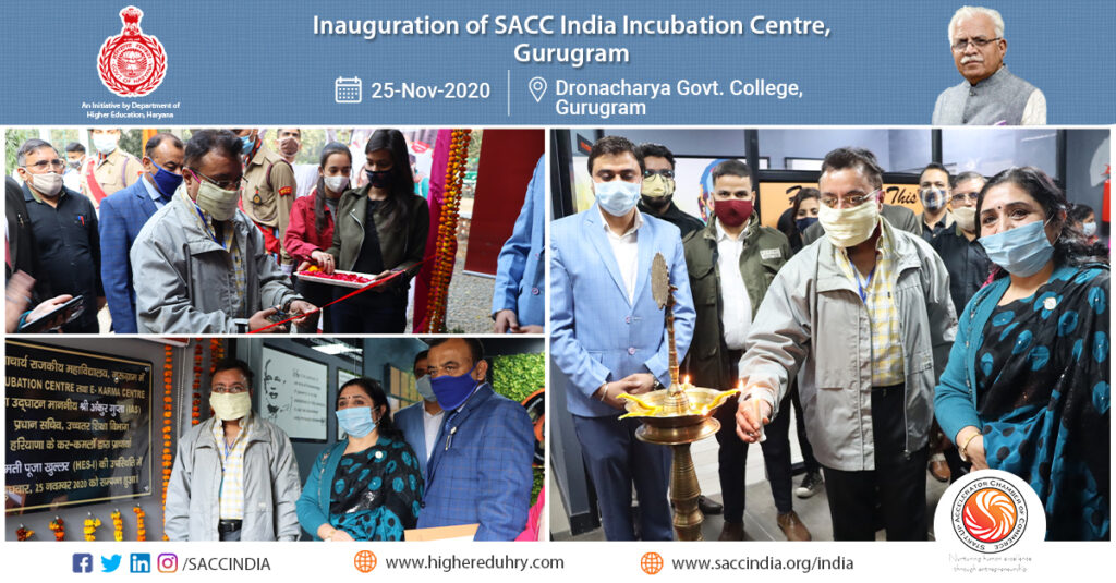 Inaugration of SACC India Incubation Centre, Gurugram