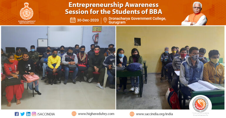 Entrepreneurship Awareness Session for the Students of BBA