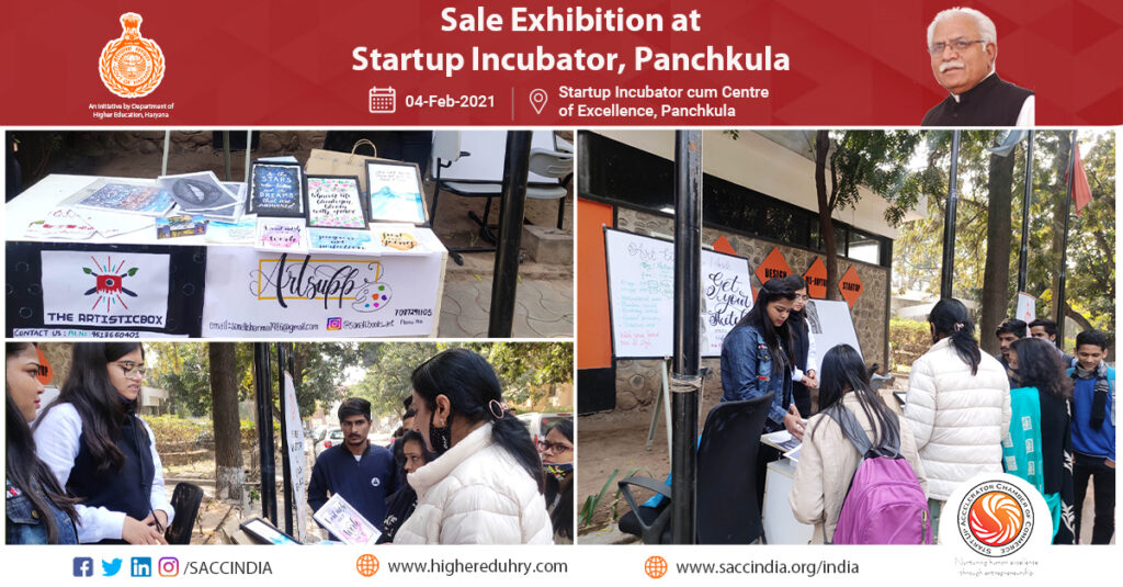 Sale Exhibition at Startup Incubator, Panchkula