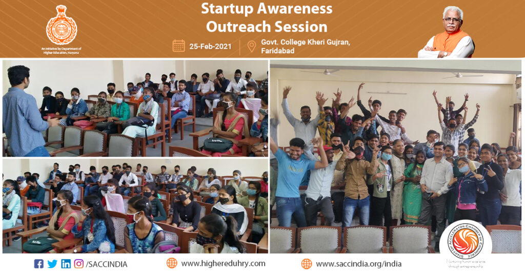 Startup Awareness Outreach Session, Faridabad