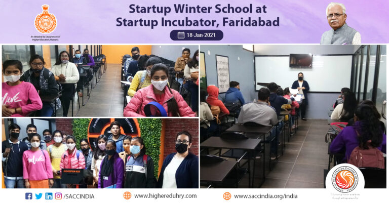 Startup Winter School at Startup Incubator, Faridabad