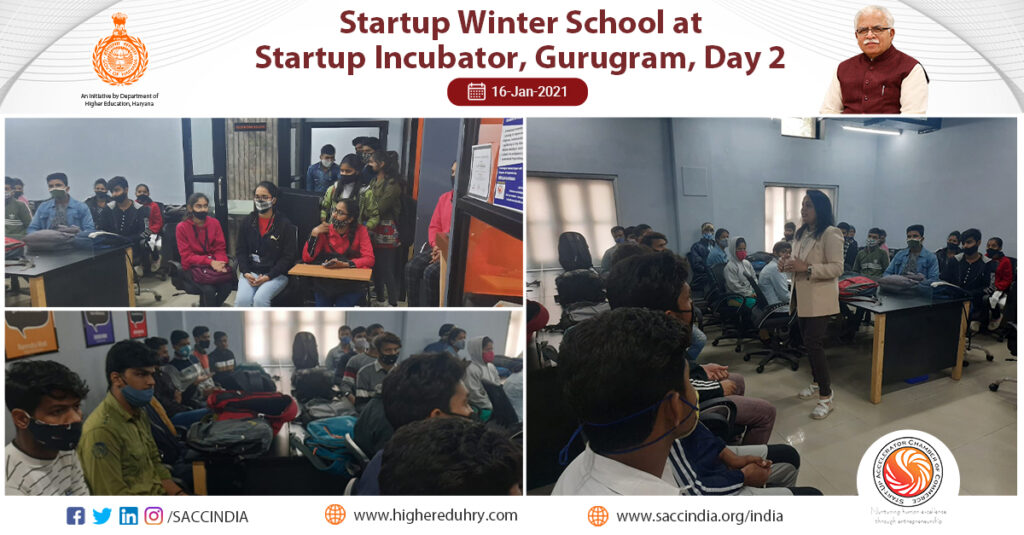 Startup Winter School at Startup Incubator, Gurugram, Day 2