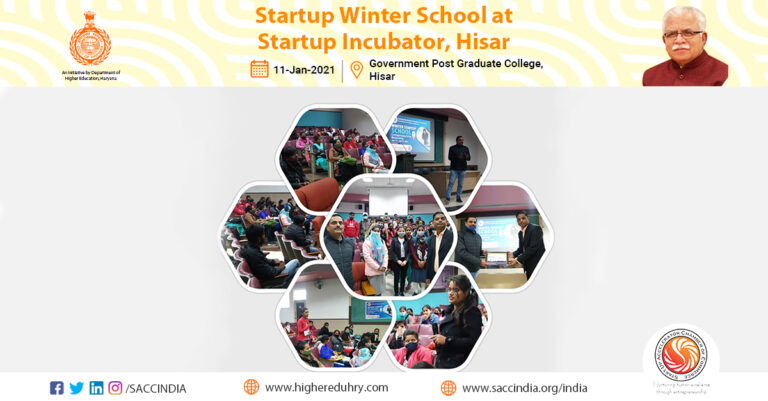 Startup Winter School at Startup Incubator, Hisar