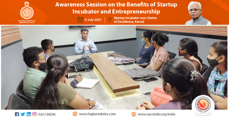 Awareness Session on the Benefits of Startup Incubator and Entrepreneurship