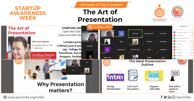 Startup Awareness Week_Day 6_The Art of Presentation