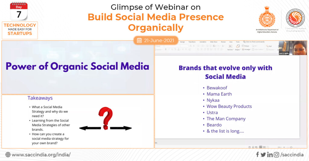 Technology Made Easy For Startups_Day 7_Build Social Media Presence Organically