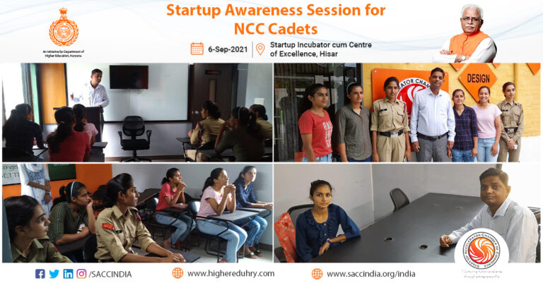 Startup Awareness Session for NCC Cadets, Hisar