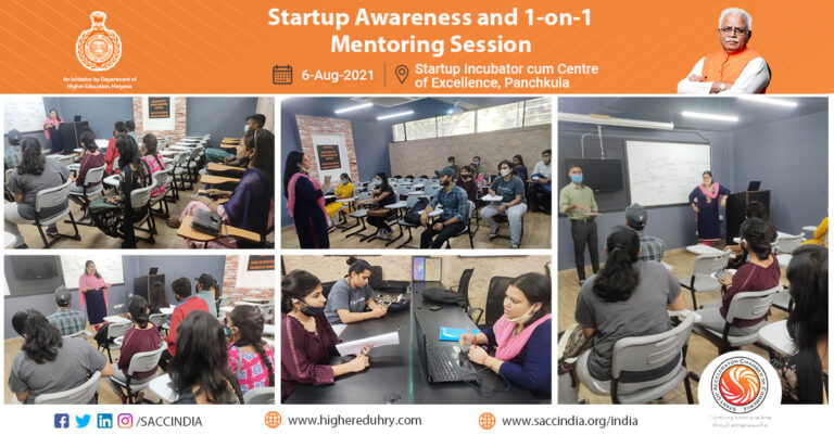 Startup Awareness and 1-on-1 Mentoring Session, Panchkula