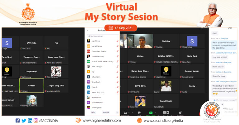 Virtual My Story Session, Gurugram