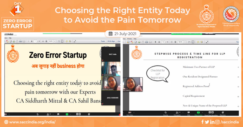 Zero Error Startup - Day 1- Choosing the Right Entity Today to Avoid the Pain Tomorrow