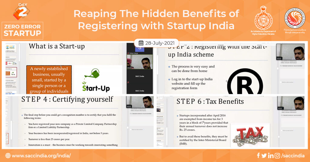 Zero Error Startup - Day 2 - Reaping The Hidden Benefits of Registering with Startup India
