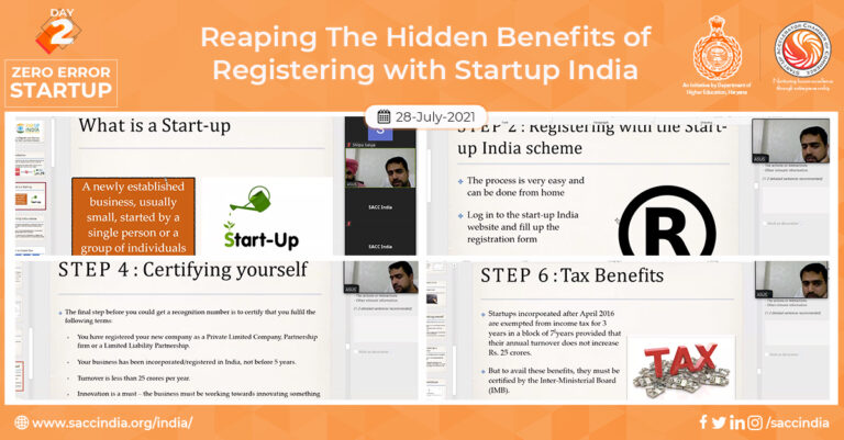 Zero Error Startup - Day 2 - Reaping The Hidden Benefits of Registering with Startup India