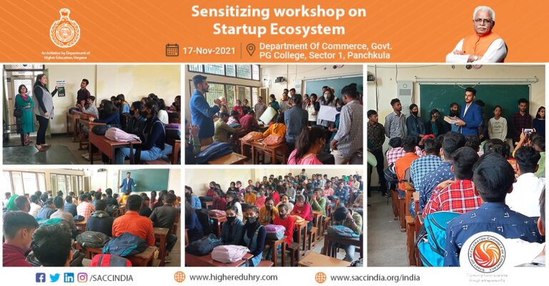 Sensitizing Workshop on Startup Ecosystem, Panchkula