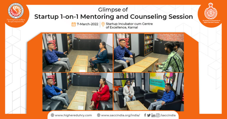 Startup 1-on-1 Mentoring and Counselling Session, Karnal