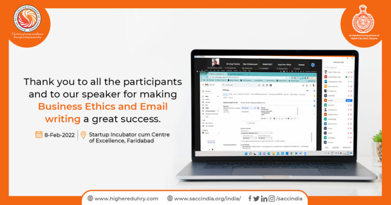 Webinar on Business Ethics and Email Writing,Faridabad