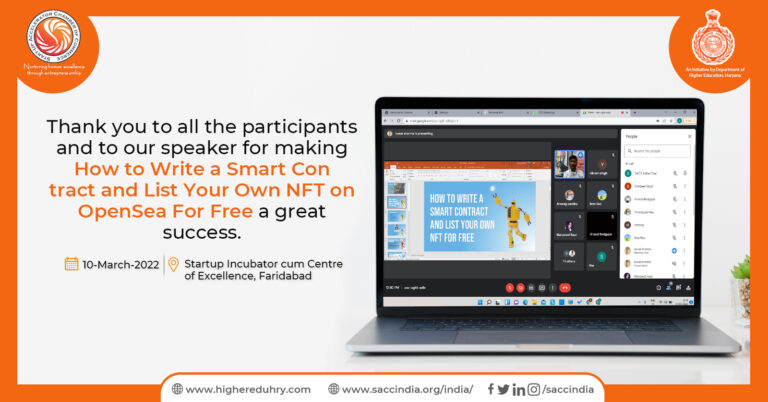 Webinar on How to write a smart contract and list your NFT on OpenSea for Free, Faridabad