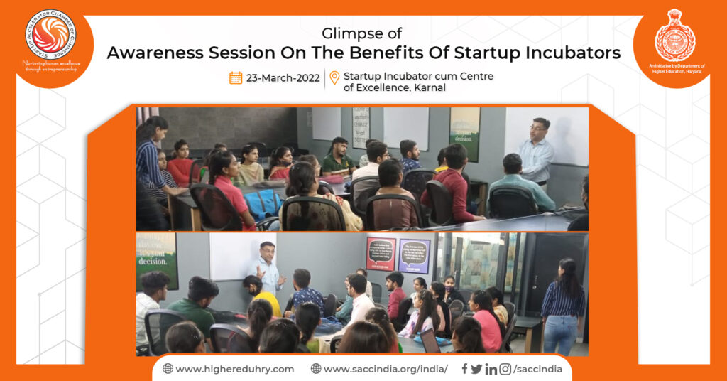 Awareness Session On The Benefits Of Startup Incubators, Karnal
