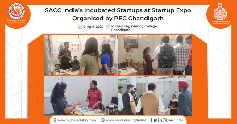 SACC India's Incubated Startups at Startup Expo Organised by PEC Chandigarh