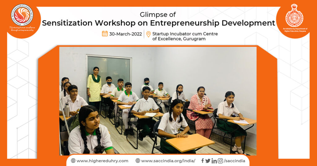 Sensitization Workshop on Entrepreneurship Development, Gurugram