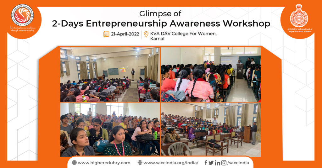 2-Days Entrepreneurship Awareness Workshop, Karnal
