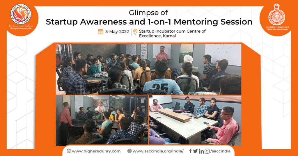Startup Awareness and 1-on-1 Mentoring Session, Karnal