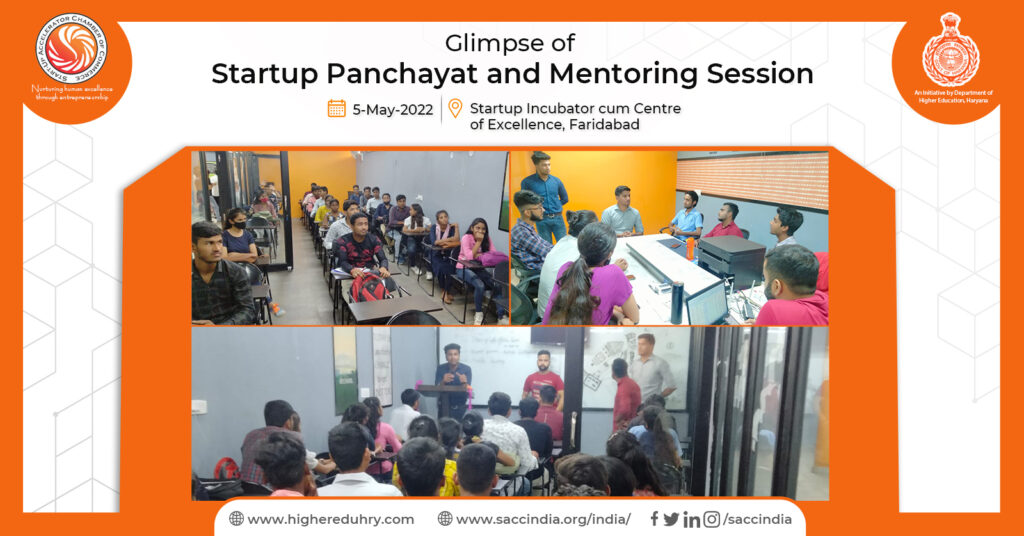 Startup Panchayat and Mentoring Session, Faridabad