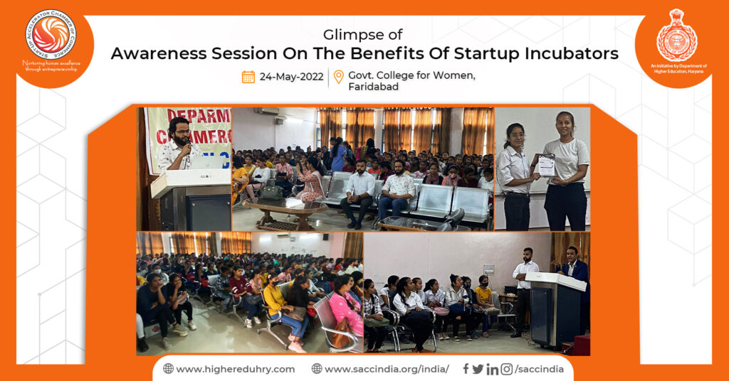 Awareness Session on the Benefits of Startup Incubator, Faridabad