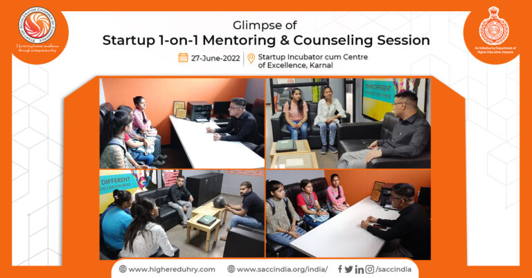 Startup 1-on-1 Mentoring and Counseling Session, Karnal