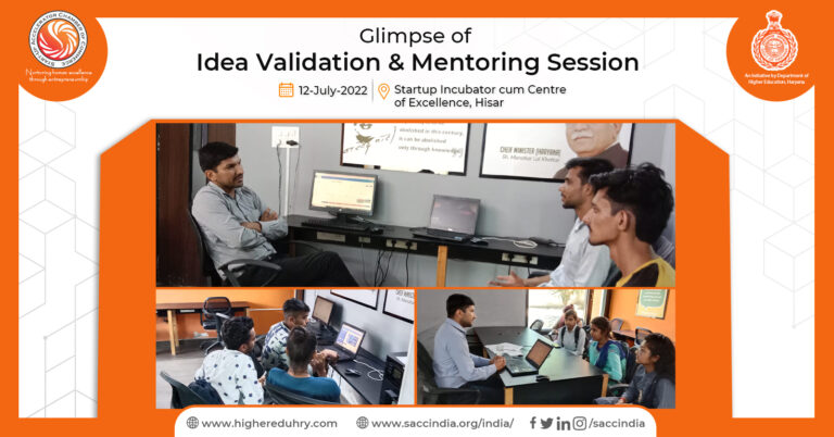 Idea validation and Mentoring session, Hisar